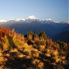 widok na masyw Dhaulagiri z Poon Hill, Annapurna Circuit